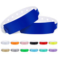 100pcs Vinyl Wristbands, Disposable Waterproof Wristbands(Color : Blue) - color: Blue