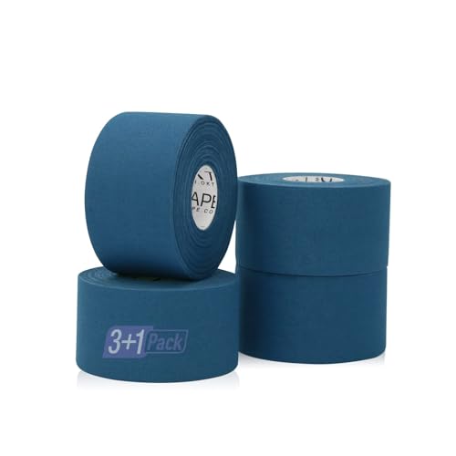 OK TAPE Athletic Sports Tape 4 Packs 45ft Per Roll Strong Adhesion - color: Blue, size: 1.5" x 15yards - 4 Rolls
