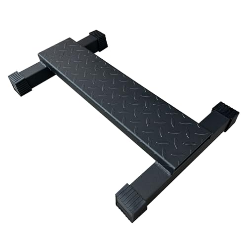 BLUSLM Steel Calf Raise Bar, Standing Machine for Stretching, Squat, Foot Stretch, Anti-Slip Solid Block - color: Black