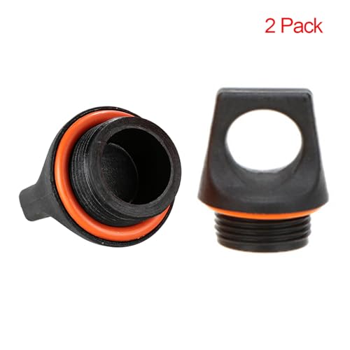 Lixada Screw Top Replacement Cap, 2 Pack（Silicone Ring Color Random）