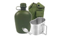 BeGrit Army Canteen Stainless Steel Cup w/Spoon Fork for Backpacking