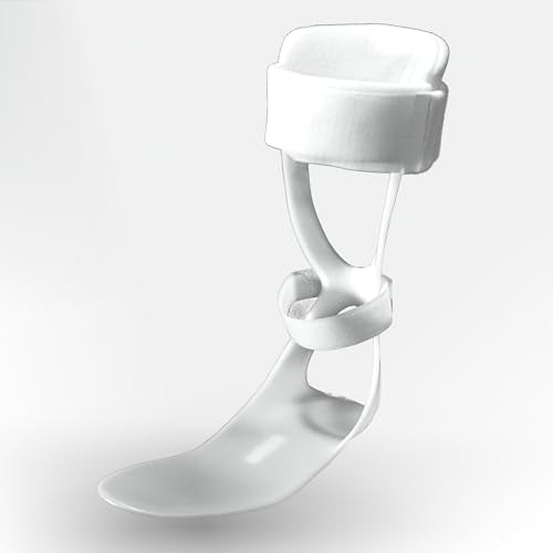 Brace On Swedish Deluxe Polyethylene AFO Brace for Foot Drop, Adult - style: Men Right