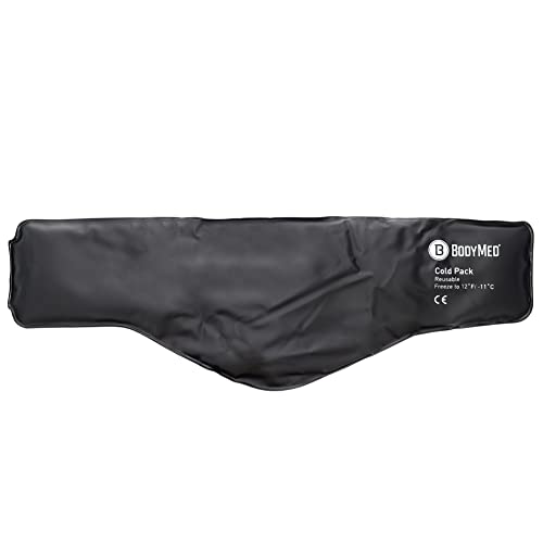 BodyMed Heavy Duty Reusable Urethane Ice Pack for Neck - Professional Grade Cold Therapy for Injuries, Aches, Swelling, Bruises, Sprains - 23 in. Long (Neck Contour) - size: 23 Inch Long (Neck Contour)