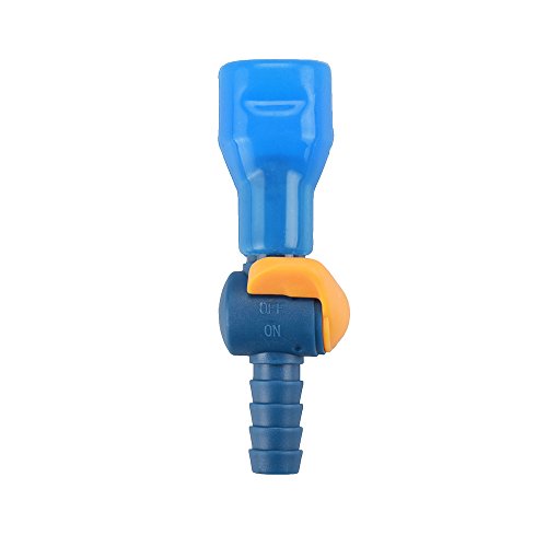 J.CARP ON-Off Switch Bite Valve Tube Nozzle Replacement for Hydration Pack Bladder - color: Blue, Stright
