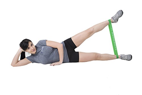 Synergee Mini Loop Bands – Resistance Bands for Home or Gym - color: c) Green 10 Pack