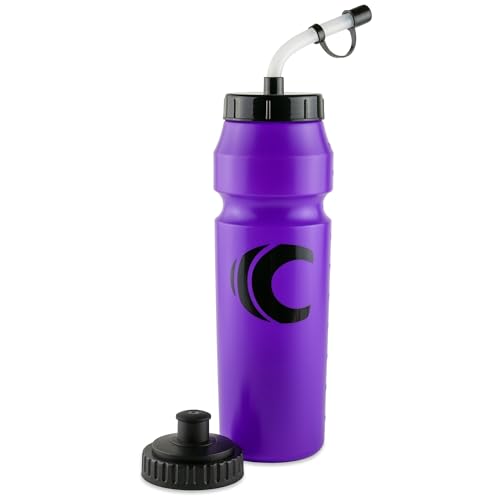 Cannon Sports 1 Liter Sports Water Bottle, 2 Lids, BPA-Free (Purple) - color: Purple
