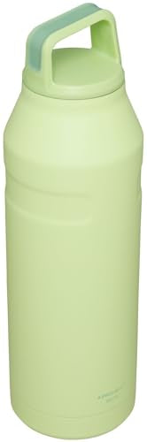 Stanley IceFlow Cap and Carry Water Bottle | Wide Mouth Twist Lid | Lightweight & Leakproof for Travel & Sports | Insulated Stainless Steel | BPA-Free - color: Citron, style: 50 Oz