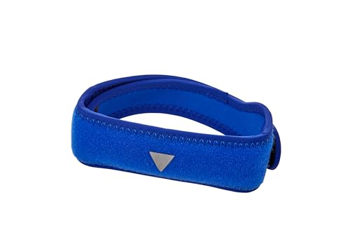 GRIPIT Air Knee Supporter One Line (Blue) – Lightweight, Adjustable, and Performance-Driven (1pack, Single Strap) Hiking, Soccer, Basketball, Running, Jumpers Knee, Tennis, Tendonitis, Volleyball & Squats - color: Blue