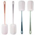 4 PCS Sponge Bottle Brushes, Bottles Scrubber Cleaning Brush with Handle, Water Bottles Cleaner for Thermos, Mug, Cup, Teapot