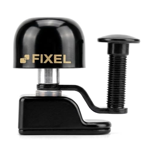 Fixel Clip-On Running Bell for Runners, Hands-Free Wearable Trail Bell for Hydration Vest or Wrist Strap, Loud Clear Ding, Ultralight Copper & Aluminum