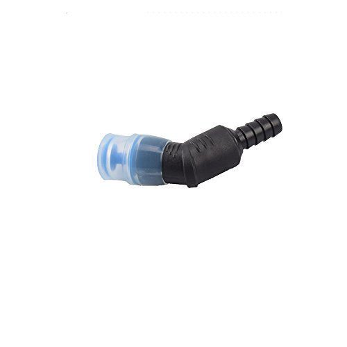 J.CARP ON-Off Switch Bite Valve Tube Nozzle Replacement for Water Bladder - color: 45° Black