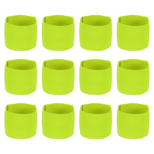 Soccer Captain Armband Elastic Wrist Arm Bands Adjustable Player Team Leader Anti-Slip Badge Sports Accessories - color: Fluorescent Yellow