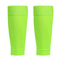2 Pack Pro Soccer Leg Sleeves Socks/Compression for Calf - over the calf,ootball, baseball, basketball,rugby - color: Fluorescent Green