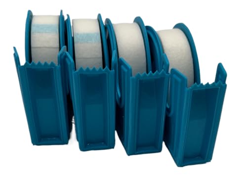 First Aid Paper Medical Tape with Dispenser – 1/2 Inch x 10 Yards, Microporous Waterproof Surgical Tape, Self-Adhesive Nonwoven Tape for Wound Care (Pack of 8)