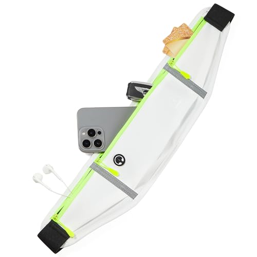 Running Belt Slim Fanny Pack Jogging Pouch Phone Holder Waist Pack - White - color: C White