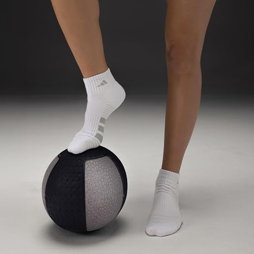 adidas Women's Cushioned Socks 3 Pairs - color: Black/Magic Lilac Purple/Power Pink/4.0/Quarter, size: Medium, style: Quarter