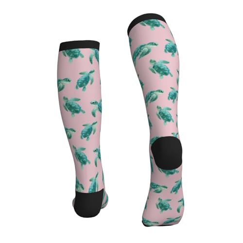 Graduated Compression Socks Knee High For Women Men Athletic - color: 1