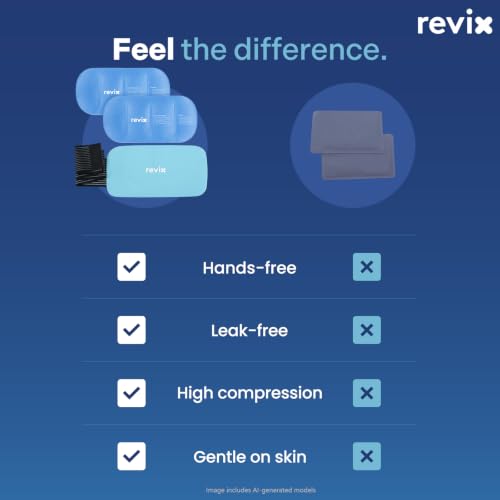 REVIX Extra Large Gel Ice Packs Reusable, 2 Packs Cold Compress - color: Blue, size: Extra Large 14 x 7 Inch