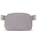Pander Crossbody Belt Bag for Women and Men, Travel and Everyday Use - color: Light Grey