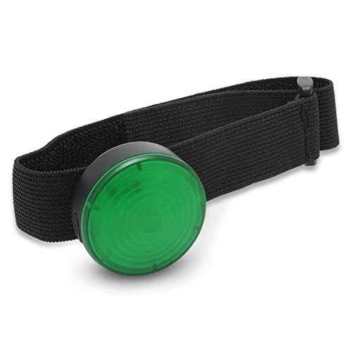 Everbeam E100 LED Safety Lights for Walking at Night - Waterproof Bike LED Light Excellent for Runners, Cycling, Dog Walking, Kayaking-Bright Clip On LED Light, Many Straps for Wearing - 2 Pack, Green
