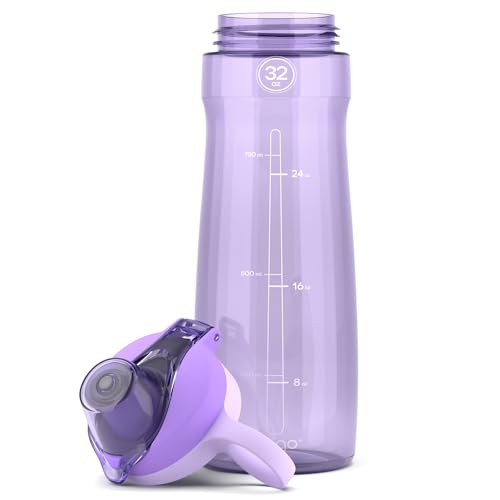 Pogo 32oz Plastic Water Bottle with Chug Lid and Carry Loop, Lilac - color: Lilac, size: 32 Ounces