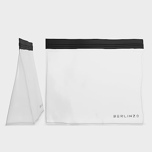 BERLINZO Reusable Ice Storage Bag - Freezer Safe, Leakproof, BPA-Free Silicone, Plastic-Free Lunch Bag and Food Storage - size: 1 Pack