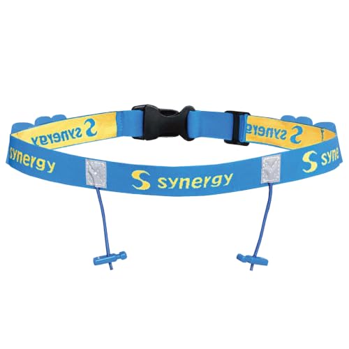 Synergy Running/Triathlon Race Day Number Belt - color: Blue 25 1-Pack