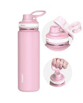 TOURIT 24 oz Insulated Stainless Steel Water Bottle, Pink - color: Pink, size: 24 Ounces