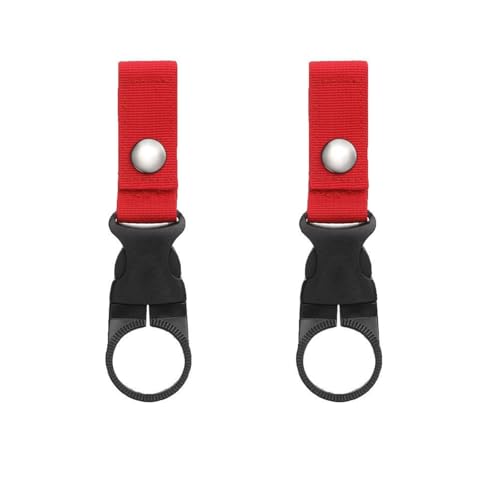 2PCS Portable Water Bottle Holder Convenient Water Bottle Clip for Easy Hydration During Outdoor Activities, Red - color: Red