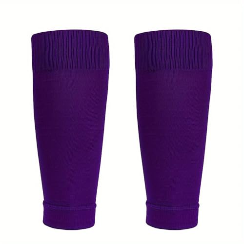 COUVER Unisex Long Leg Compression Sleeves - color: Purple, size: Medium