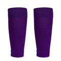 COUVER Unisex Long Leg Compression Sleeves - color: Purple, size: Large