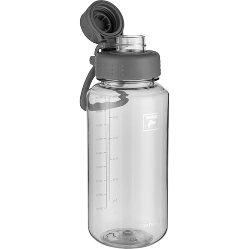 Fanhaw 32oz Clear Plastic Water Bottle with Fast-Flow Lid, Gray - color: Gray