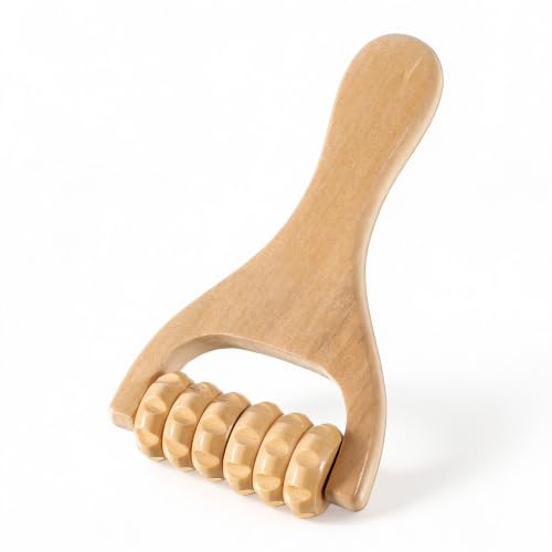 Wooden Massage Roller, Manual Handheld Wooden Rollers for Massage