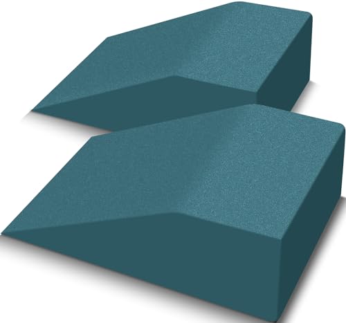 2 Pack Squat Wedge Blocks, Foot and Wrist Yoga Wedges - color: Dark Blue