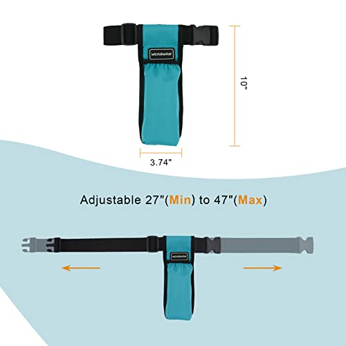 Massage Oil Holster, Adjustable and Durable Massage Holster, Bag only, Bottle not Included - color: Cyan