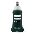FITLY Soft Flask Running Water Bottle - Collapsible Hydration Flask - color: Petrol Blue, size: 5 Ounces