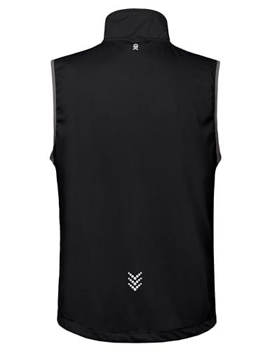 Little Donkey Andy Men's Lightweight Golf Vest Outerwear - color: Reflective Black, size: X-Large