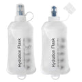 250ml Soft Flask Soft Water Bottle for Running, Hiking, Cycling and Climbing - 2Pcs White - color: 250ml, 2 white