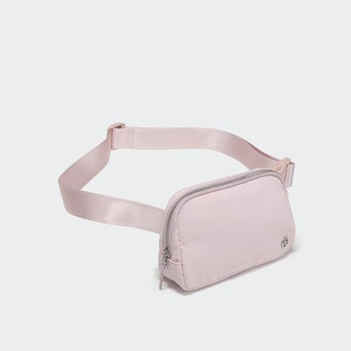 Pander Unisex Belt Bag Fanny Pack for Women with Adjustable Strap, Small Waist Pouch for Workout Running Traveling Hiking - color: Pink