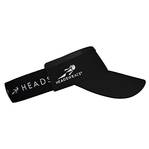 Headsweats Unisex Adult Lightweight Performance Running Reflective Visor - color: Black