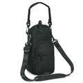 sportsnew 40oz Insulated Crossbody Water Bottle Sling Bag w/Phone Pocket - color: Black