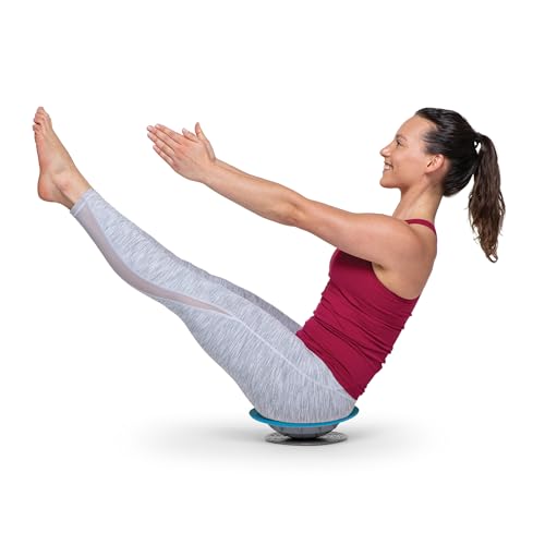 OPTP Pelvic Rocker Core Trainer, Pelvic Floor Training Disc, Blue, 3" x 11"