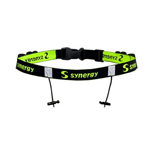 Synergy Running/Triathlon Race Day Number Belt - color: Black 1-Pack