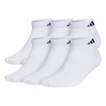 adidas Men's Superlite Low Cut Ankle Socks 6 Pairs - color: White/Black/3, size: Large