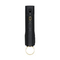 Sabre 2-in-1 Pepper Spray with 130dB Personal Alarm, Alert and Defend with One Press, Fast Flip Top Safety with Finger Grip and Tuck-Away Keyring, Maximum Strength, UV Marking Dye - color: Black