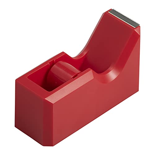 JAM PAPER Colorful Desk Tape Dispensers - Red - Sold Individually - color: Red, size: Pack of 1