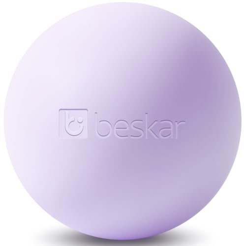 BESKAR Foot Massage Roller Blue & Massage Lacrosse Ball Purple