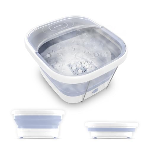 Homedics Collapsible Foot Spa with Heat, Bubbles & Vibration Massage