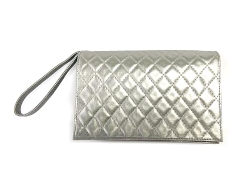 Clutch Purse with Hidden Flask (Silver), Holds 26 oz (800 ml), Party Flask, Handbag Flask, Wine Bag Flask, Flask For Women, Wine Purse - color: Silver