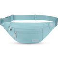 Large Dusty Blue Fanny Pack for Women Crossbody Bag Travel Essential - color: Dusty Blue, size: Large